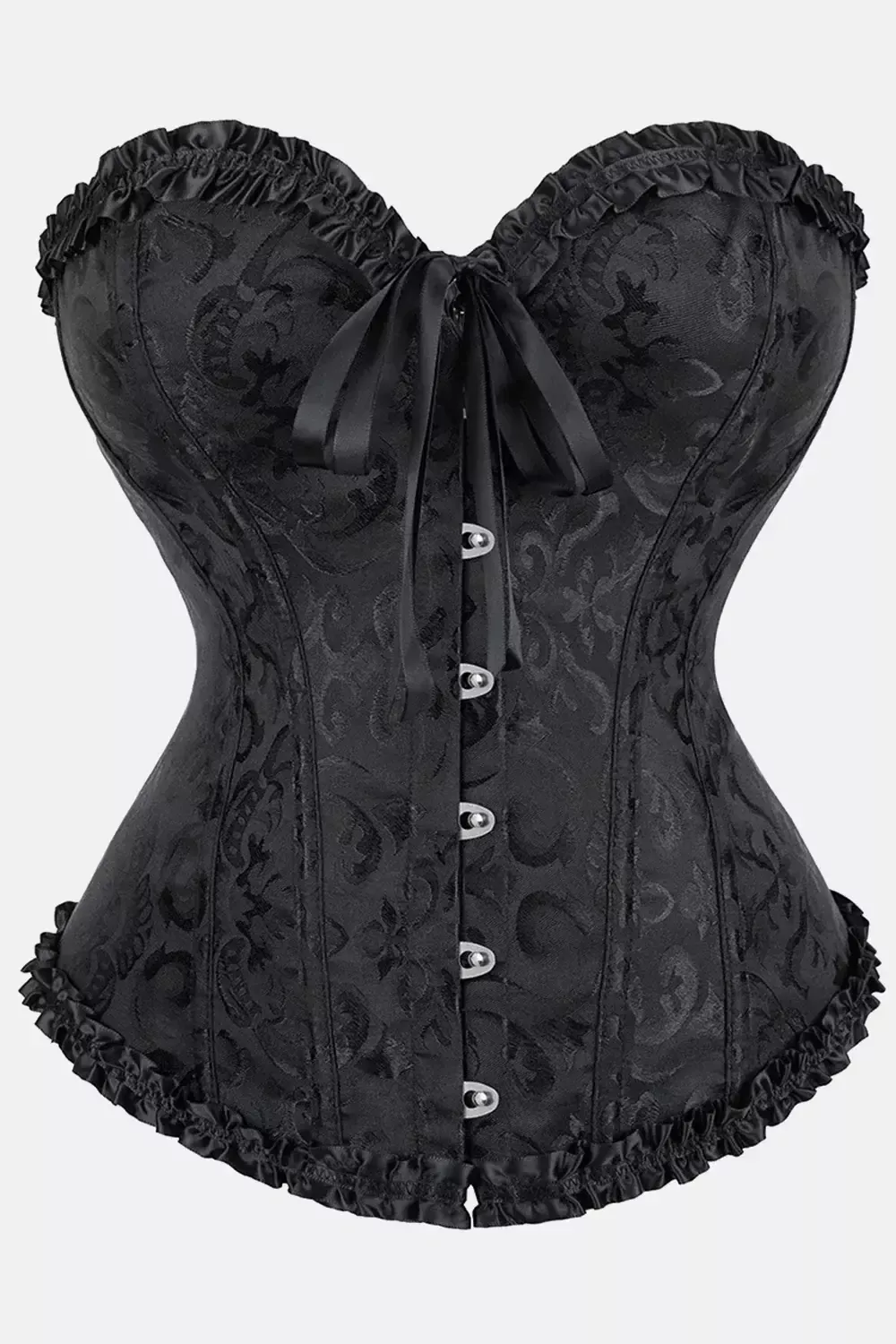 Corset victorien noir bustier