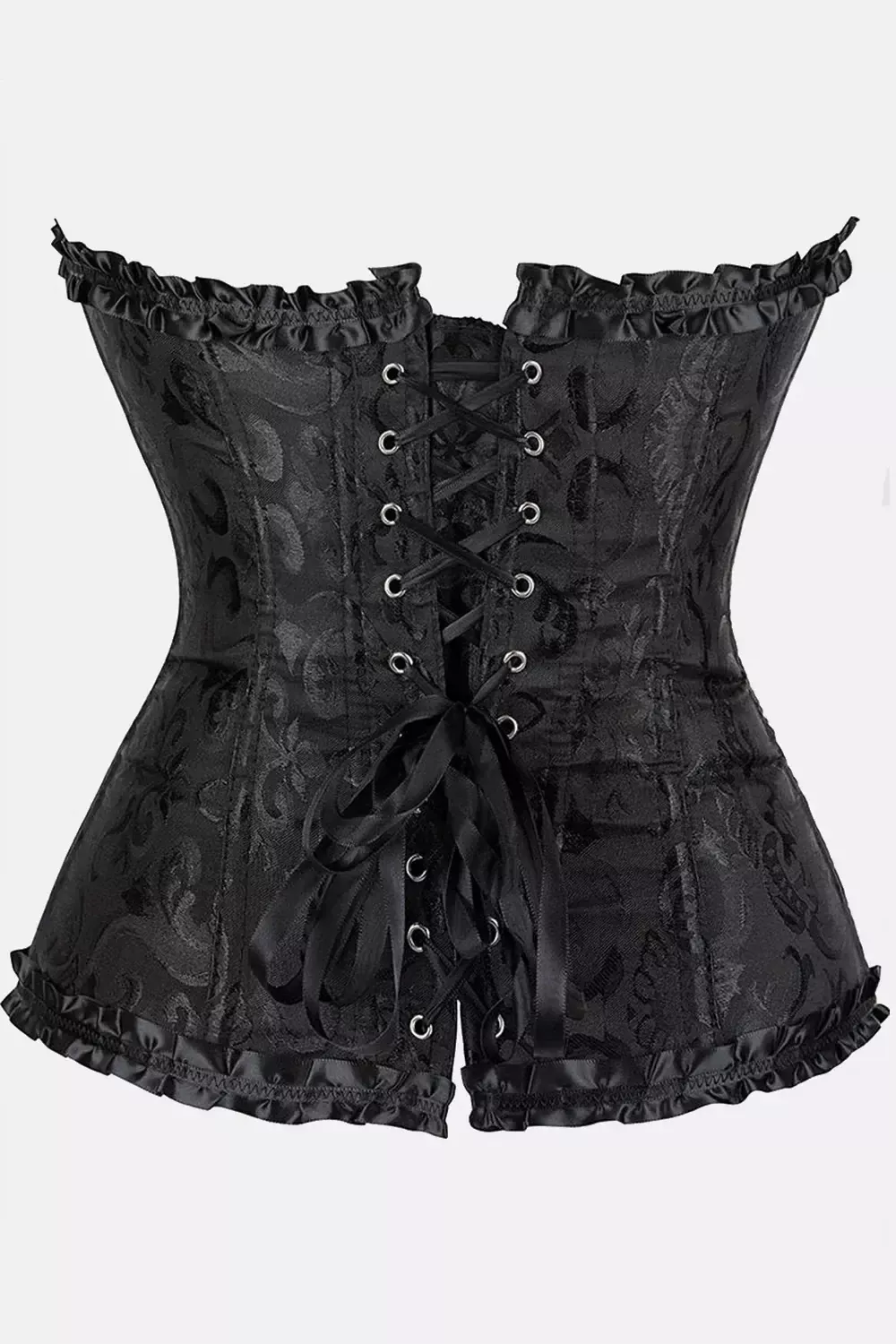Corset victorien noir bustier