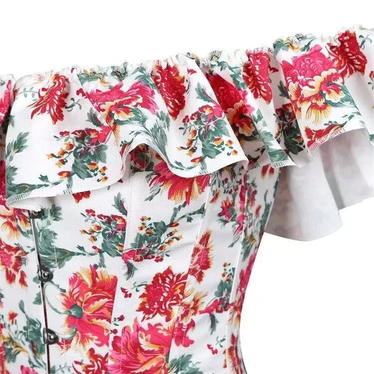 Corset Femme Fleur